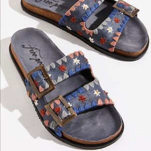 Free People Wildflowers Footbed Sandals